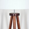 Soungou Lampa stojąca Chrom, Ciemne drewno, 1-punktowy