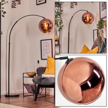 Koyoto Lampa stojąca, Lampy łukowe Czarny, 1-punktowy