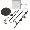 Koyoto Lampa stojąca 31 cm Przezroczysty, 4-punktowe