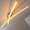 Georgina lampa sufitowa LED Chrom, 2-punktowe
