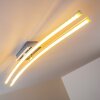 Georgina lampa sufitowa LED Chrom, 2-punktowe