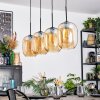 Apedo Lampa wisząca, Lampa wisząca W kolorze bursztynu, 4-punktowe