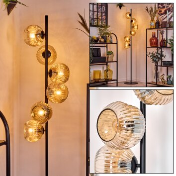 Ripoll lampa stojąca bursztynowy, 6-punktowe