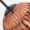 Ripoll lampa wisząca, kula świetlna, lampa wisząca złoty, przezroczysty, miedziany, przydymiony, 3-punktowe