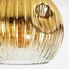 Ripoll Lampa wisząca, Kula świetlna, Lampa wisząca Złoty, Przezroczysty, W kolorze miedzi, Przydymiony, 3-punktowe