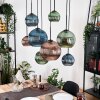 Koyoto Lampa wisząca, Kula świetlna, Lampa wisząca Ecru, Czarny, 8-punktowe