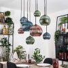 Koyoto lampa wisząca, kula świetlna, lampa wisząca kolory naturalne, czarny, 8-punktowe