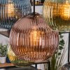 Koyoto lampa wisząca, kula świetlna, lampa wisząca kolory naturalne, czarny, 8-punktowe