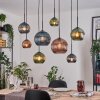 Koyoto lampa wisząca, kula świetlna, lampa wisząca kolory naturalne, czarny, 8-punktowe