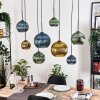 Koyoto Lampa wisząca, Kula świetlna, Lampa wisząca Ecru, Czarny, 8-punktowe