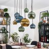Koyoto Lampa wisząca, Kula świetlna, Lampa wisząca Ecru, Czarny, 8-punktowe