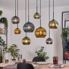 Koyoto Lampa wisząca, Kula świetlna, Lampa wisząca Ecru, Czarny, 8-punktowe