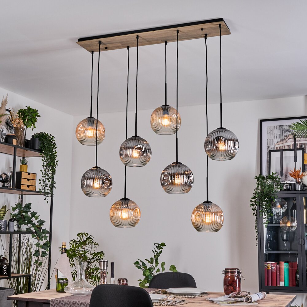 Koyoto Lampa wisząca, Kula świetlna, Lampa wisząca Ecru, Czarny, 8-punktowe main product photo