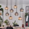 Koyoto Lampa wisząca, Kula świetlna, Lampa wisząca Ecru, Czarny, 8-punktowe