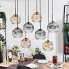 Koyoto Lampa wisząca, Kula świetlna, Lampa wisząca Ecru, Czarny, 8-punktowe