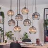 Koyoto Lampa wisząca, Kula świetlna, Lampa wisząca Ecru, Czarny, 8-punktowe