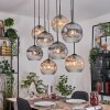 Koyoto Lampa wisząca, Kula świetlna, Lampa wisząca Ecru, Czarny, 8-punktowe