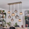 Koyoto lampa wisząca, kula świetlna, lampa wisząca kolory naturalne, czarny, 8-punktowe