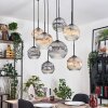 Koyoto lampa wisząca, kula świetlna, lampa wisząca kolory naturalne, czarny, 8-punktowe