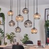 Koyoto lampa wisząca, kula świetlna, lampa wisząca kolory naturalne, czarny, 8-punktowe