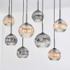 Koyoto lampa wisząca, kula świetlna, lampa wisząca kolory naturalne, czarny, 8-punktowe