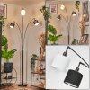 Bassagoda Lampa stojąca Chrom, Czarny, 3-punktowe