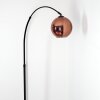 Koyoto lampa stojąca, lampa podłogowa łukowa czarny, 1-punktowy