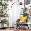 Koyoto lampa stojąca, lampa podłogowa łukowa czarny, 1-punktowy