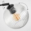Koyoto lampa stojąca, lampa podłogowa łukowa czarny, 1-punktowy