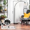 Koyoto lampa stojąca, lampa podłogowa łukowa czarny, 1-punktowy