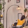 Koyoto lampa stojąca, lampa podłogowa łukowa czarny, 1-punktowy