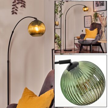 Koyoto Lampa stojąca, Lampy łukowe Czarny, 1-punktowy