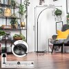 Koyoto lampa stojąca, lampa podłogowa łukowa czarny, 1-punktowy