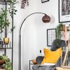 Koyoto lampa stojąca, lampa podłogowa łukowa czarny, 1-punktowy