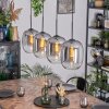 Apedo Lampa wisząca, Lampa wisząca Przezroczysty, Przydymiony, 4-punktowe