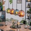 Ripoll lampa wisząca, kula świetlna, lampa wisząca niebeieski, zielony, miedziany, 4-punktowe