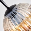 Ripoll lampa wisząca, kula świetlna, lampa wisząca bursztynowy, przezroczysty, przydymiony, 3-punktowe