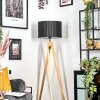 Soungou lampa stojąca kolory naturalne, czarny, 1-punktowy