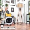 Soungou Lampa stojąca Chrom, Ciemne drewno, 1-punktowy