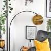 Koyoto lampa stojąca, lampa podłogowa łukowa czarny, 1-punktowy