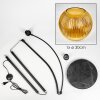 Koyoto lampa stojąca, lampa podłogowa łukowa czarny, 1-punktowy