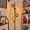 Ripoll Lampa stojąca W kolorze bursztynu, Przezroczysty, Przydymiony, 6-punktowe
