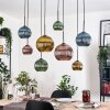 Koyoto Lampa wisząca, Kula świetlna, Lampa wisząca Ecru, Czarny, 8-punktowe