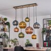 Koyoto lampa wisząca, kula świetlna, lampa wisząca kolory naturalne, czarny, 8-punktowe
