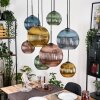 Koyoto lampa wisząca, kula świetlna, lampa wisząca kolory naturalne, czarny, 8-punktowe