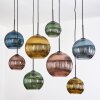 Koyoto lampa wisząca, kula świetlna, lampa wisząca kolory naturalne, czarny, 8-punktowe