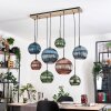 Koyoto Lampa wisząca, Kula świetlna, Lampa wisząca Ecru, Czarny, 8-punktowe