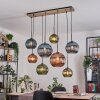 Koyoto lampa wisząca, kula świetlna, lampa wisząca kolory naturalne, czarny, 8-punktowe