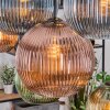 Koyoto lampa wisząca, kula świetlna, lampa wisząca kolory naturalne, czarny, 8-punktowe