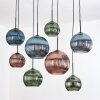 Koyoto lampa wisząca, kula świetlna, lampa wisząca kolory naturalne, czarny, 8-punktowe